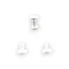 Bouton à vis Blanc
