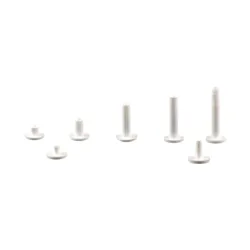 Bouton à vis Blanc