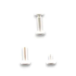 Bouton à vis Blanc