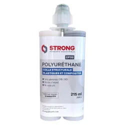Colle polyuréthane bi-composant pour plastiques Strong CP110 - 215 ml