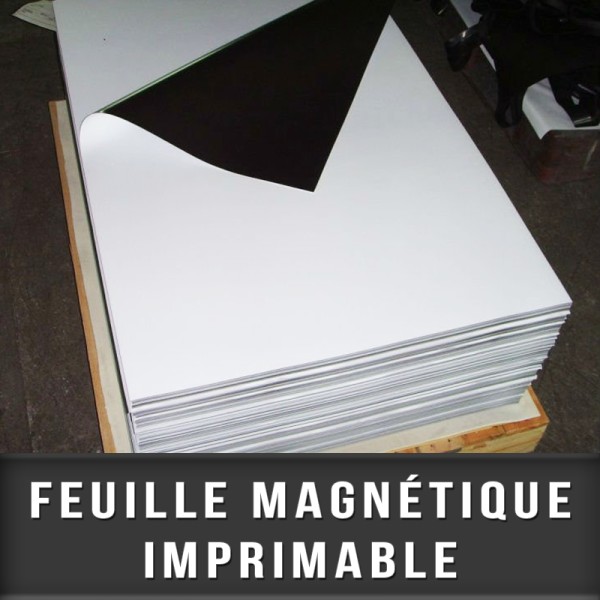 Feuille magnétique imprimable