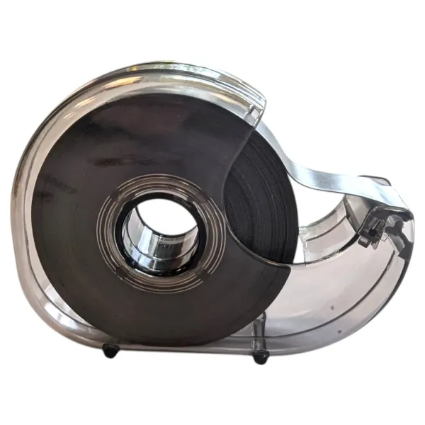 Dévidoir de bande magnétique adhésive noir 19mm x 8m - ép. 0,3 mm