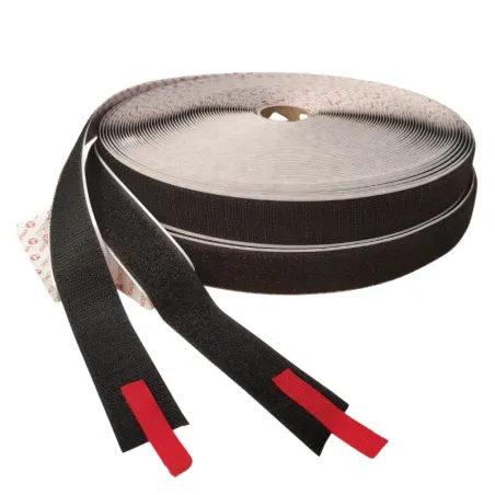 Auto-agrippant adhésif Velcro PS14 noir- crochet- 25mm x 25m