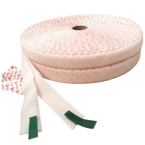 Velcro PS18 bande scratch blanc - Boucle - Spécial PVC - 25mm x 25m