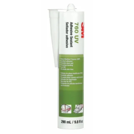 Mastic hybride 3M 760 en cartouche 300 ml pour collage et étanchéité multi-matériaux