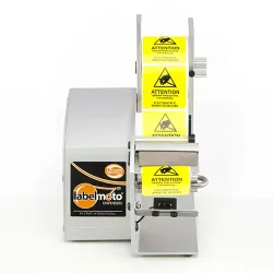 Vue frontale du dévidoir électrique d’étiquettes compatible environnements ESD - LD3000 ESD Start International