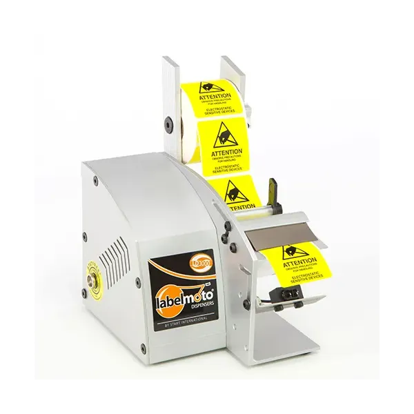 Distributeur électrique d’étiquettes à dissipation électrostatique avec rouleau installé LD3000 ESD Start International