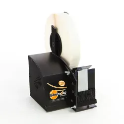 Dévidoir électrique d'étiquettes transparentes ou difficiles