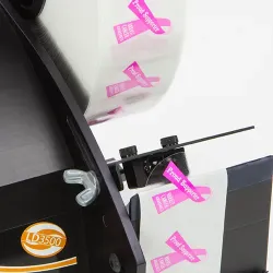 Détail du capteur photoélectrique du dévidoir d’étiquettes LD3500