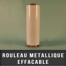 Rouleau metallique blanc effaçable EP 0,4mm