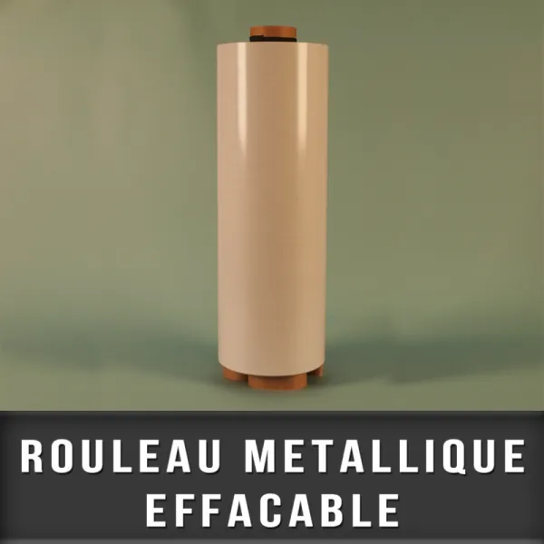 Rouleau metallique blanc effaçable EP 0,4mm