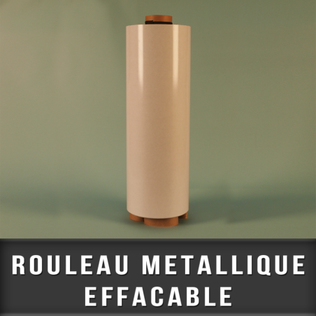 Rouleau metallique blanc effaçable EP 0,4mm