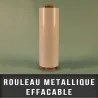 Rouleau metallique blanc effaçable EP 0,4mm