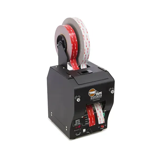 Dévidoir automatique TDA080-NS avec 2 rubans adhésifs VHB côte à côte avec coupe précise