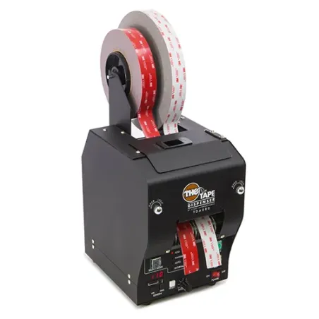 Dévidoir automatique TDA080-NS avec 2 rubans adhésifs VHB côte à côte avec coupe précise