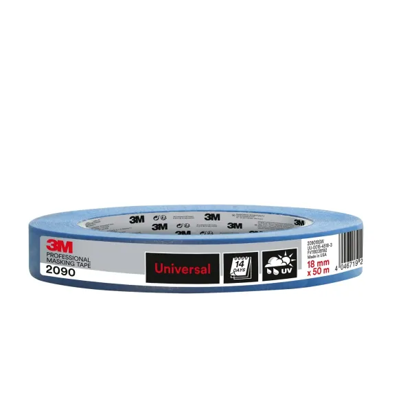 Ruban de masquage peinture, résistant aux solvant et à l'eau, idéale pour de nombreuses applications pro 18mm