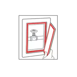 fixation amovible 3M Dual Lock pour trappe technique avec ouverture facile