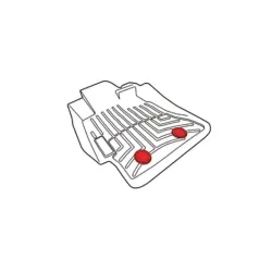 application du système 3M Dual Lock pour fixation démontable de pièce technique