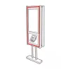fixation 3M Dual Lock pour signalétique avec montage sans perçage