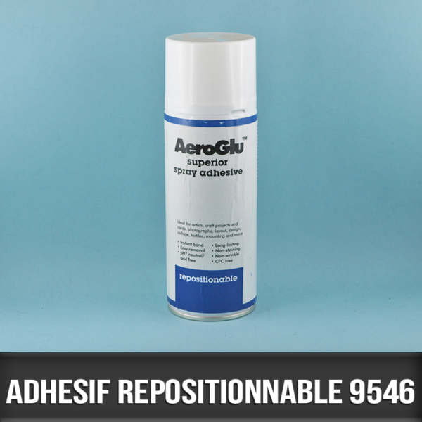 Spray adhésif repositionnable