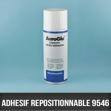 Spray adhésif enlevable