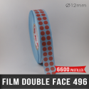 Pastille adhésive double face 200µ Ø12mm