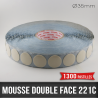 Pastille adhésive Diamètre 35mm Mousse double face  Epaisseur 1mm  Adhésif acrylique
