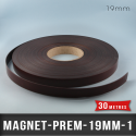 Aimant magnétique adhésif premium Ep 1mm l 19mm