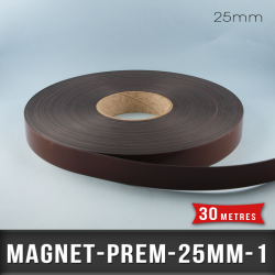 Aimant magnétique adhésif premium Ep 1mm l 25mm