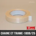 Rouleau d'emballage chaîne trame 25mm