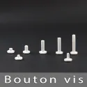 Bouton à vis Blanc 30mm