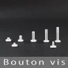 Bouton à vis Blanc