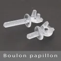 Bouton papillon à visser 25mm