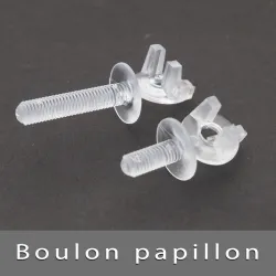 Bouton papillon à visser 25mm