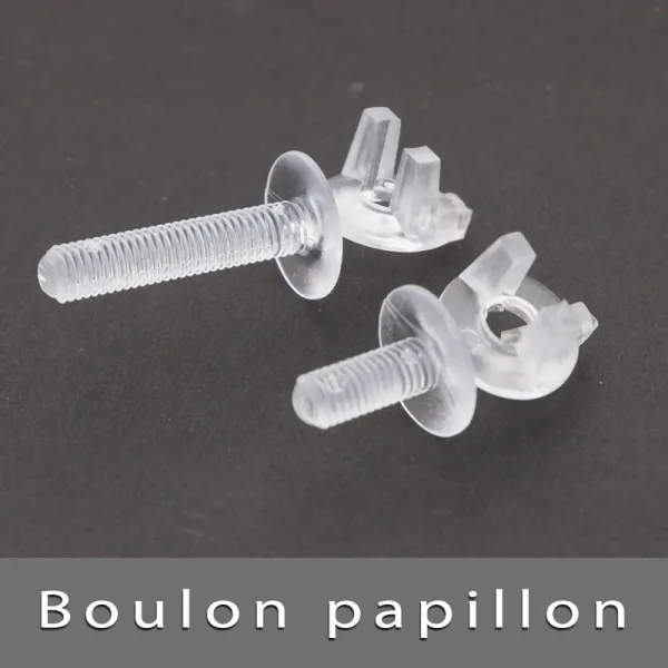 Bouton papillon à visser 25mm