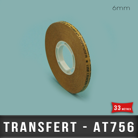 ADHESIF TRANSFERT pour ATG 6mm X33M