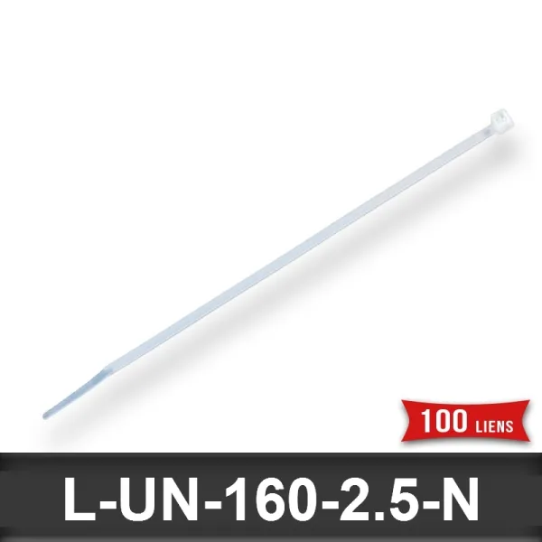 Lien de Fermeture nylon 160mm L2,5mm Naturel