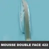 Format mousse blanche adhésive double face 0,8mm 25X5mm