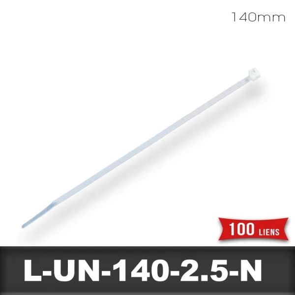 Lien de Fermeture nylon 140mm L2,5mm Naturel