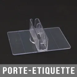 Porte-étiquette transparent