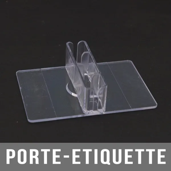 Porte-étiquette transparent