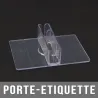 Porte-étiquette transparent