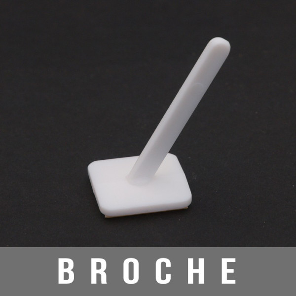 Broche simple 123 adhésive 40mm