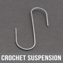 Crochet de suspension 110 en "S" 45mm