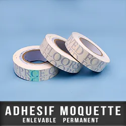 Adhésif moquette enlevable