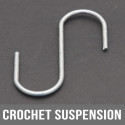 Crochet de suspension 60mm