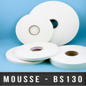 Mousse PE double face adhésives acrylique Ep 0,3mm - Blanc