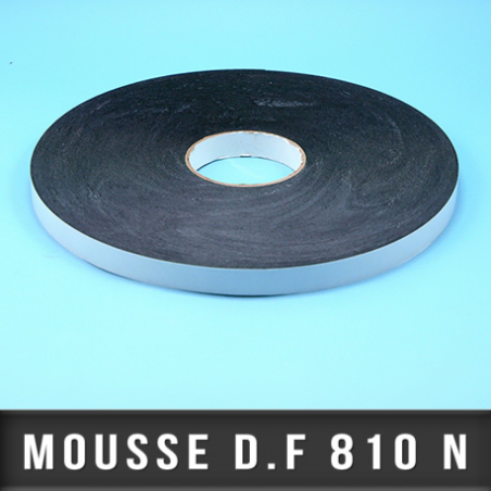 Mousse PE double face adhésive acrylique Ep 1,1mm - Noir