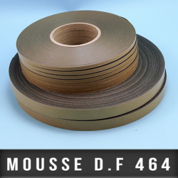 Mousse PE double face adhésive acrylique 0,920mm - Noir
