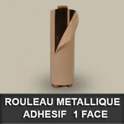 Rouleau metallique neutre adhésif